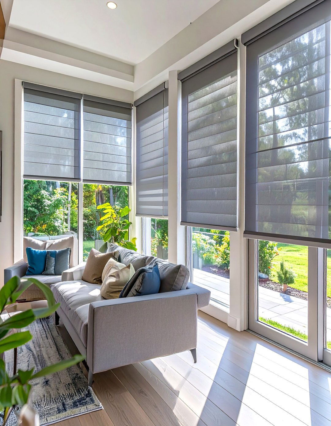 Room Darkening Panel Track Blinds - 30 sliding patio door blinds ideas