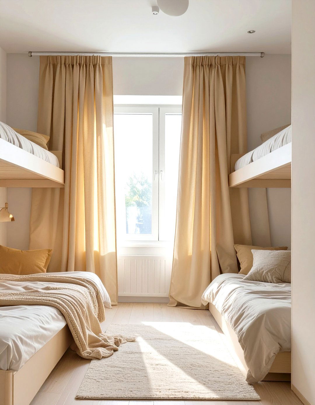 Room Divider Curtains for Privacy - 30 shared bedroom ideas for small rooms