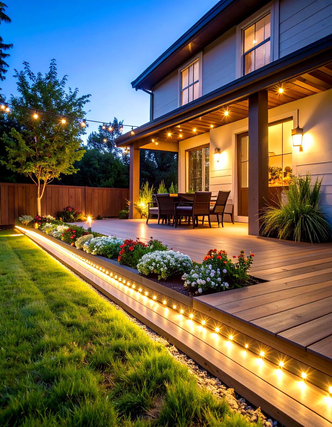 Rope Light Patio Edging - 30 patio edging ideas