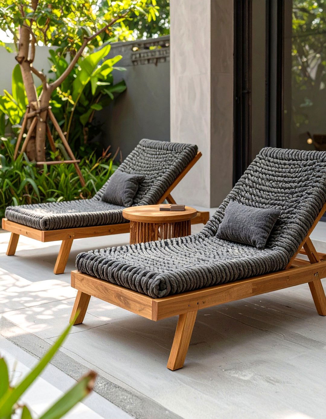 Rope Woven Outdoor Lounge Chairs - 30 outdoor furniture ideas