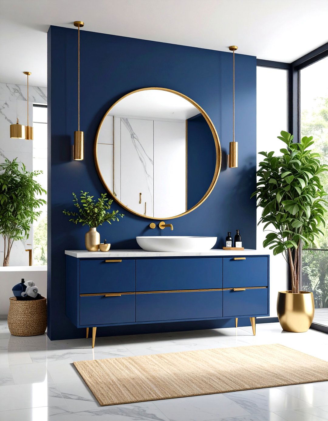 Round Bathroom Mirrors - 30 pinterest bathroom ideas