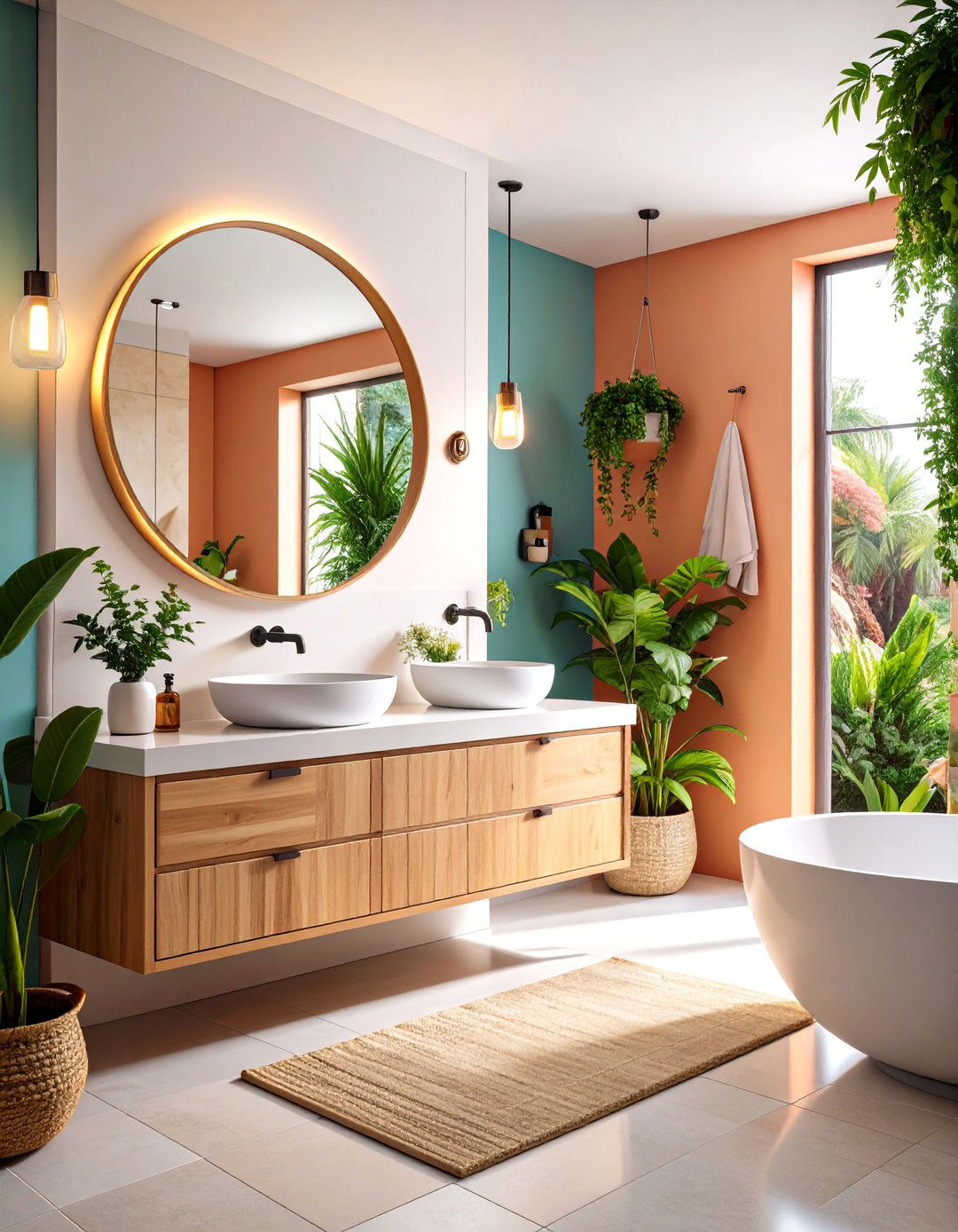 Round Mirror Bathroom Focus - 30 50 small bathroom ideas with shower and toilet