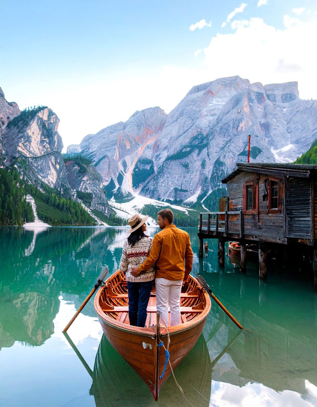 Rowboat on a Calm Lake Photoshoot - 30 outdoor photoshoot ideas