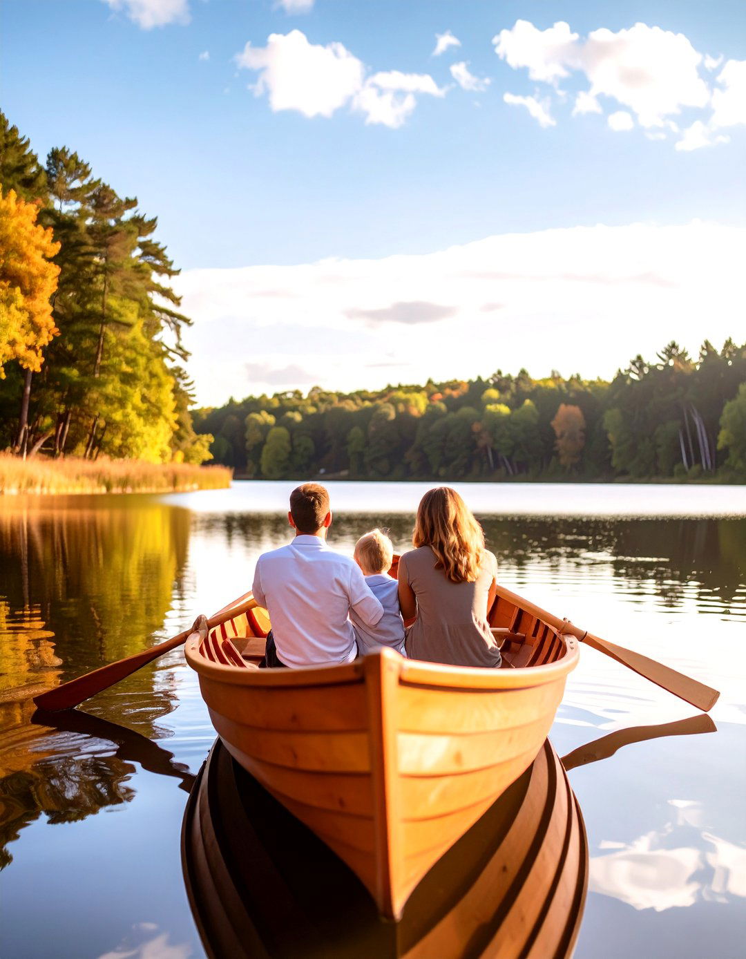 Rowboat on a Lake Photoshoot - 30 outdoor family photoshoot ideas