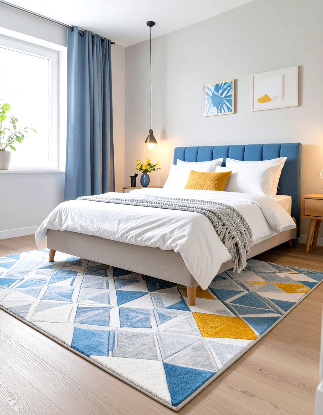 Rugs to Define Zones in a Small Bedroom - 30 small bedroom interior design ideas