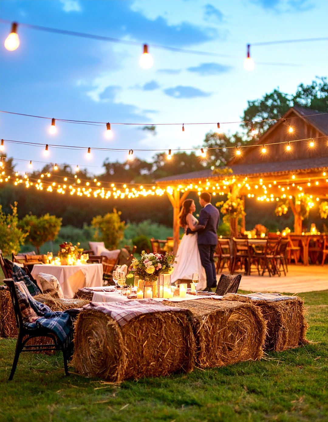 Rustic Backyard Barn Dance - 30 backyard engagement party ideas