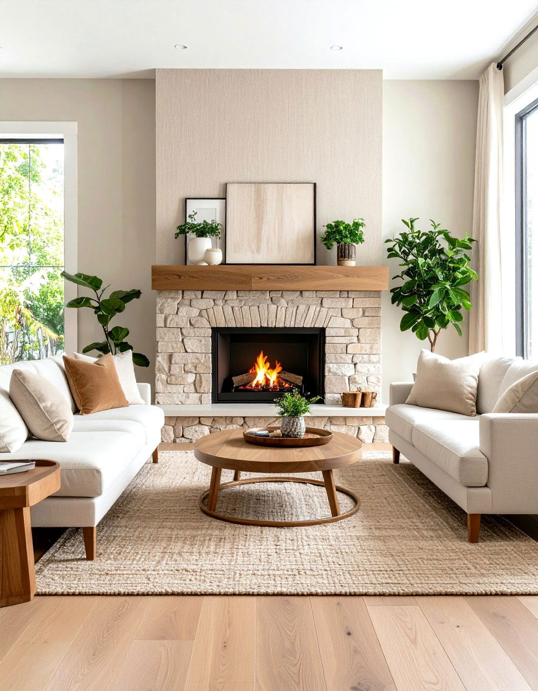 Rustic Barn Door Covering - 30 fireplace accent wall ideas