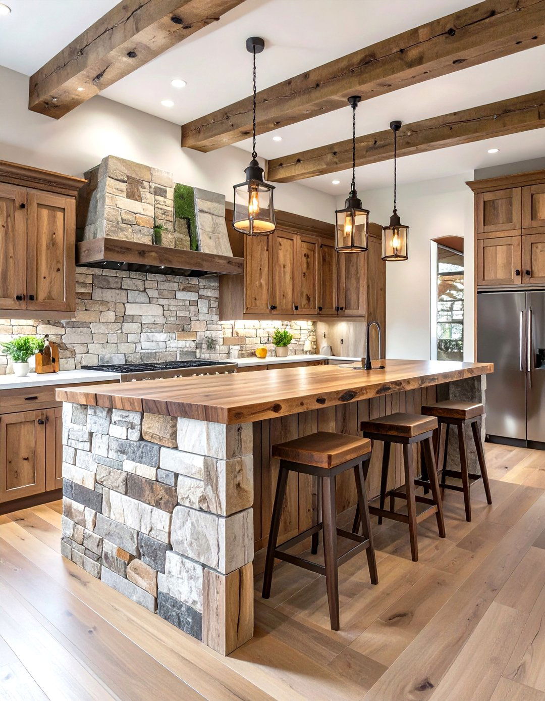 Rustic Basement Wet Bar with Reclaimed Wood - 30 wet bar ideas for basement