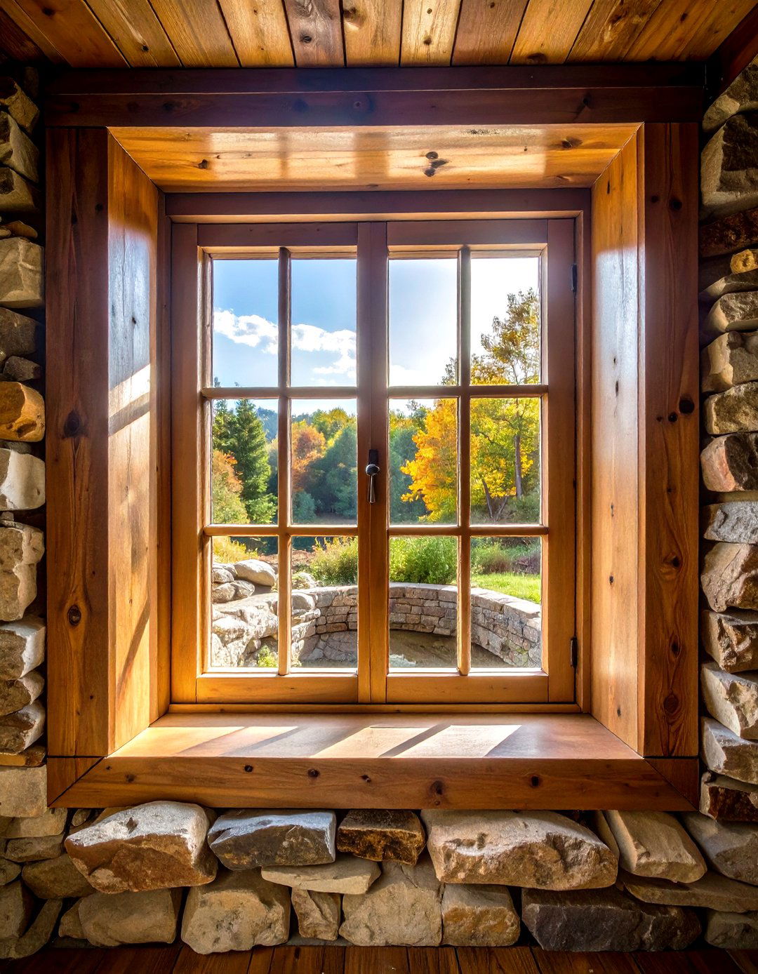 Rustic Basement with Deep Window Wells - 30 rustic basement ideas