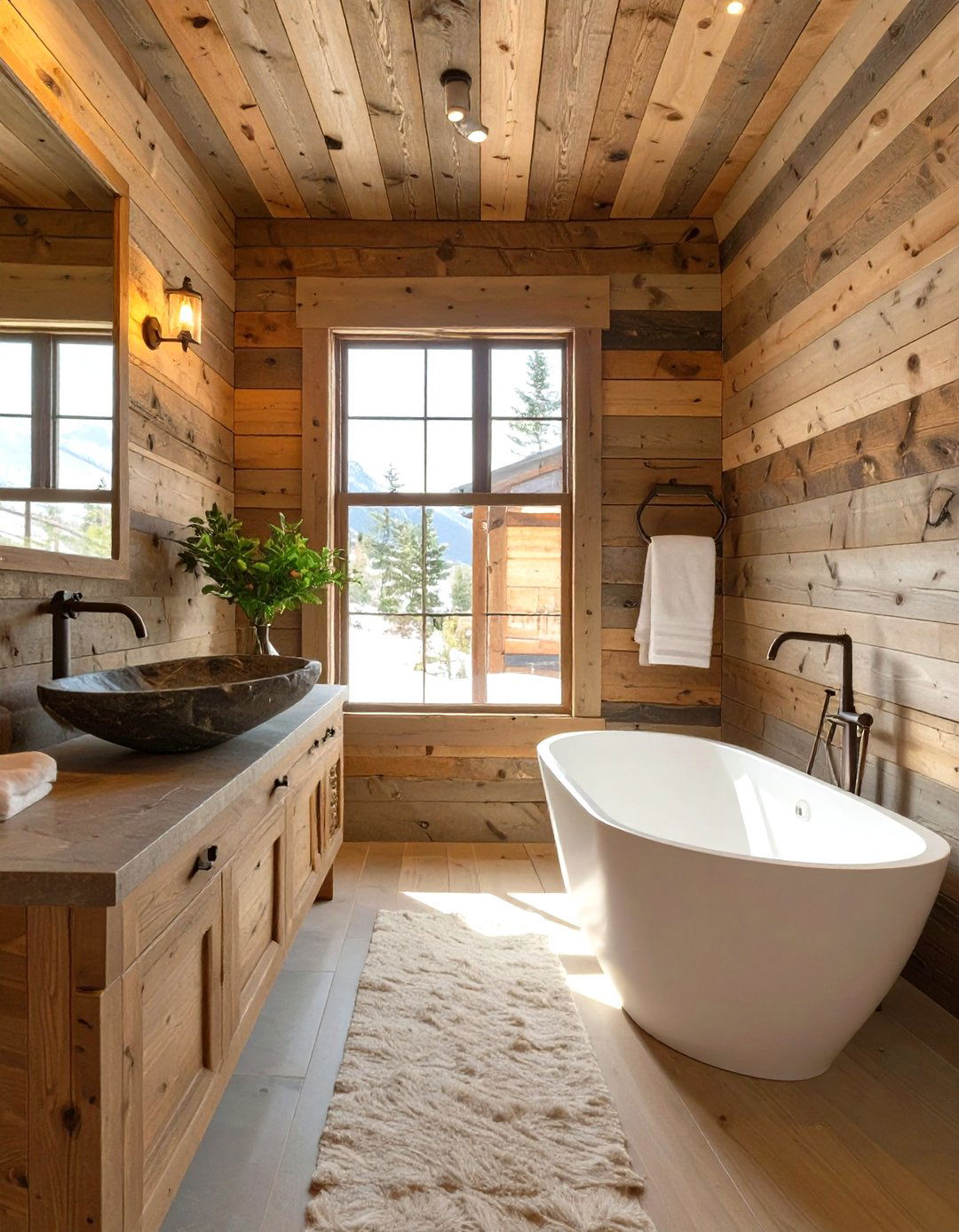 Rustic Cabin Bathroom Escape - 30 design bathroom online ideas