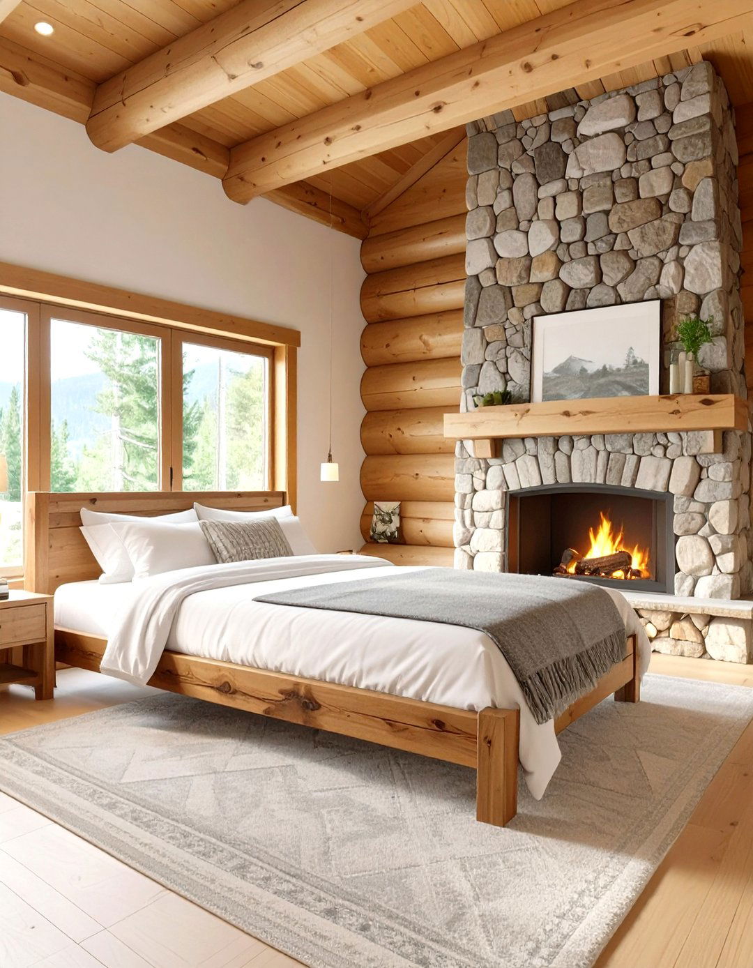 Rustic Cabin Bedroom Retreat - 30 interior design simulator ideas