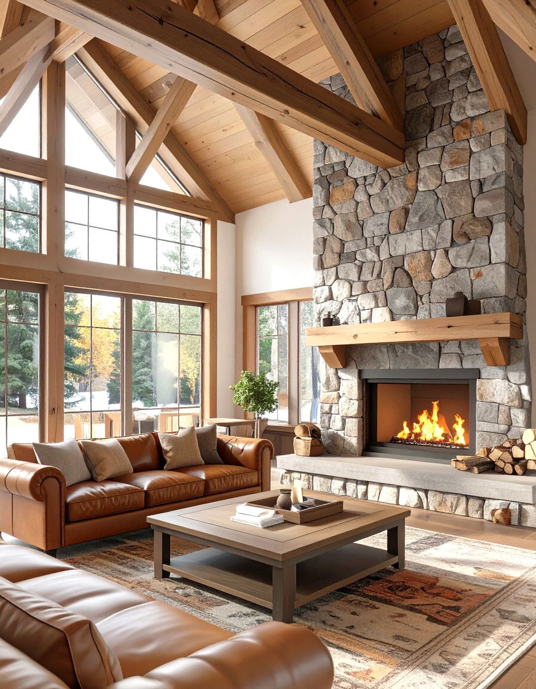 Rustic Cabin Great Room - 30 homestyler -house design 3d ideas