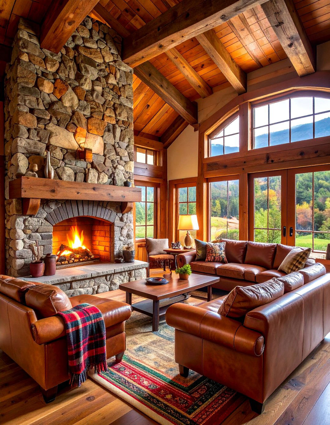 Rustic Cabin Great Room - 30 3d home design online free ideas