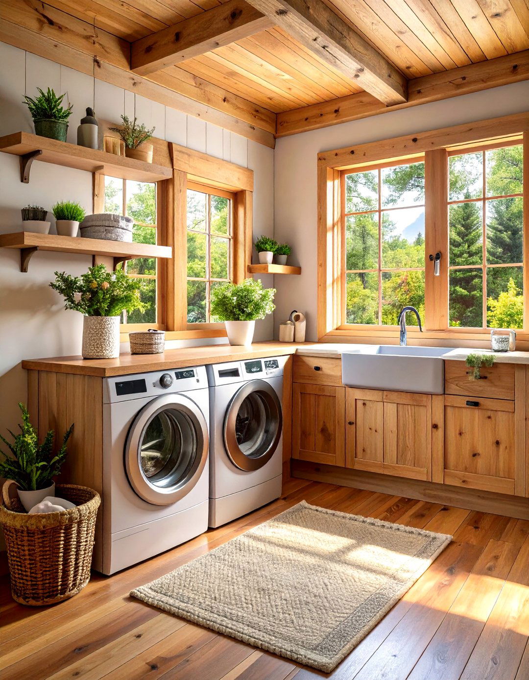 Rustic Cabin Laundry Room - 30 laundry room inspo ideas