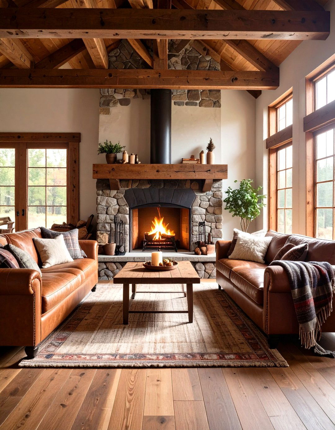 Rustic Cabin Living Room - 30 design living room ideas