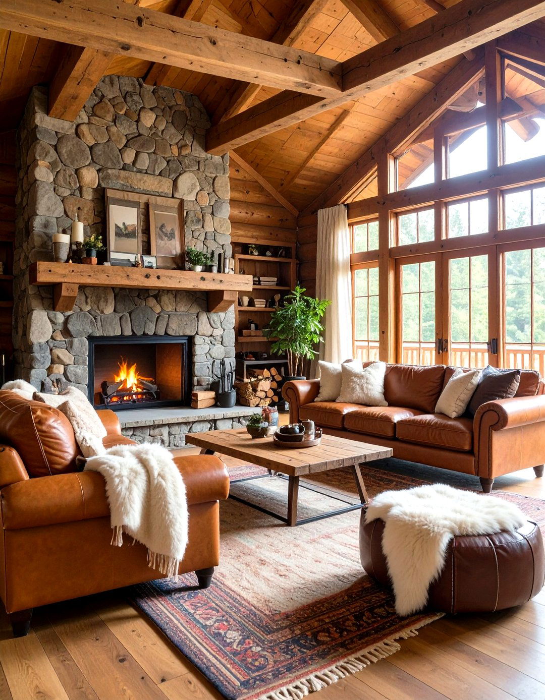 Rustic Cabin Living Room - 30 home decor ideas for living room