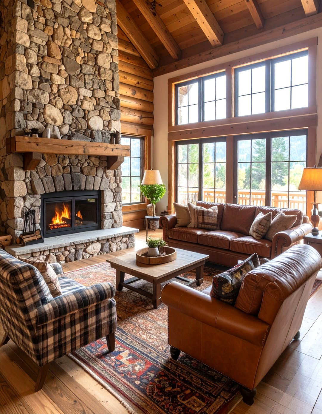 Rustic Cabin Living Room Charm - 30 decor ideas for living room