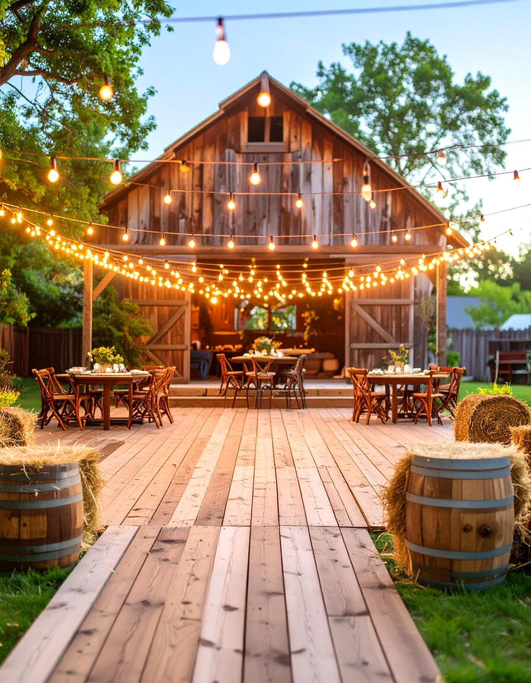Rustic Chic Barn Dance - 30 backyard sweet 16 party ideas at home