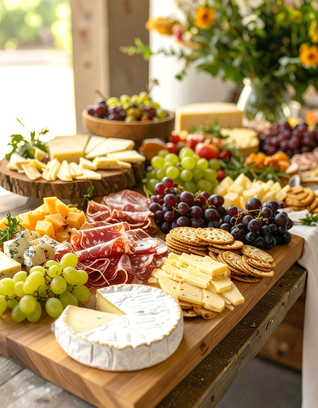 Rustic Chic Charcuterie Boards - 30 baby shower food ideas girl