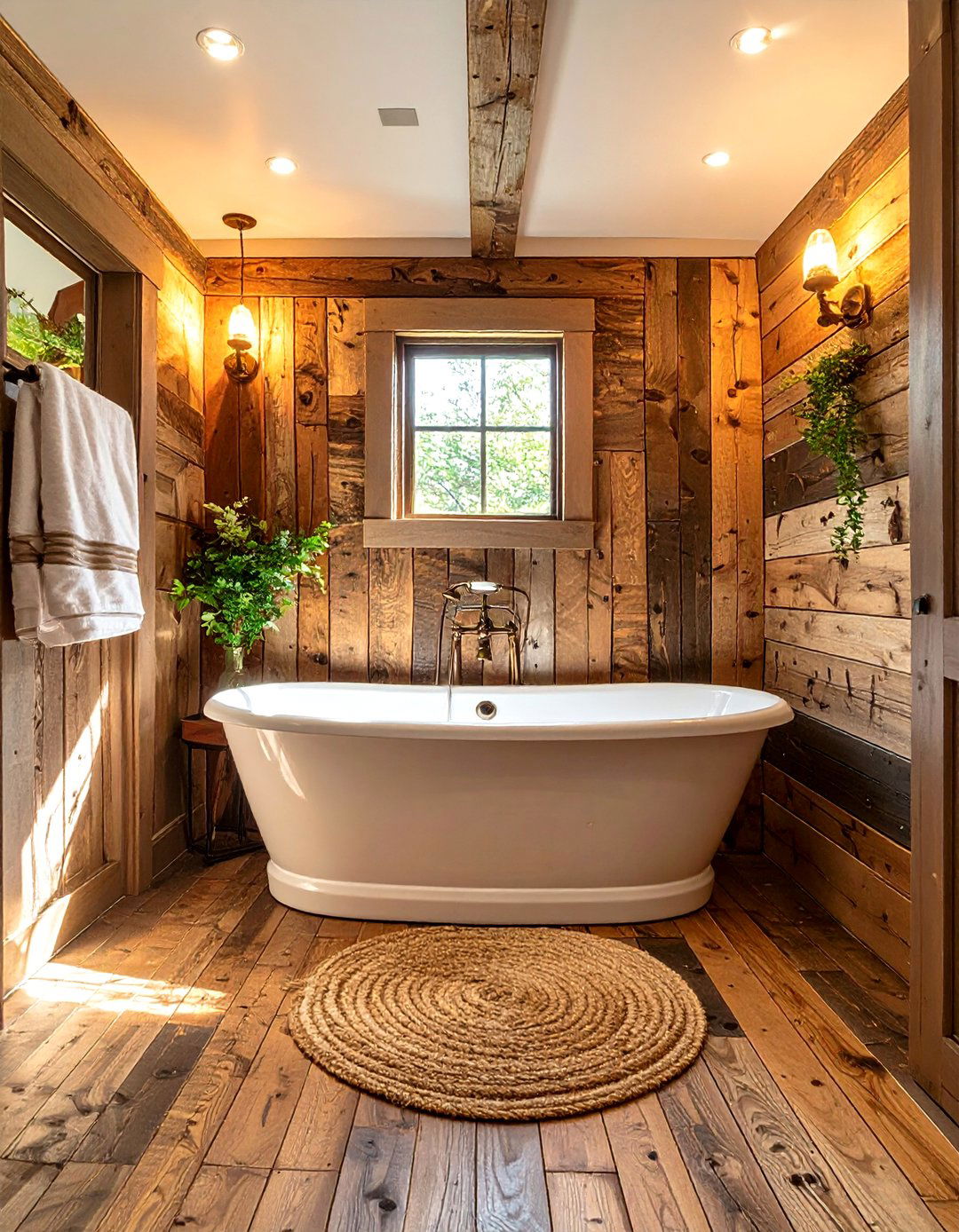 Rustic Farmhouse Alcove Bathroom Tub - 30 bathroom tub ideas