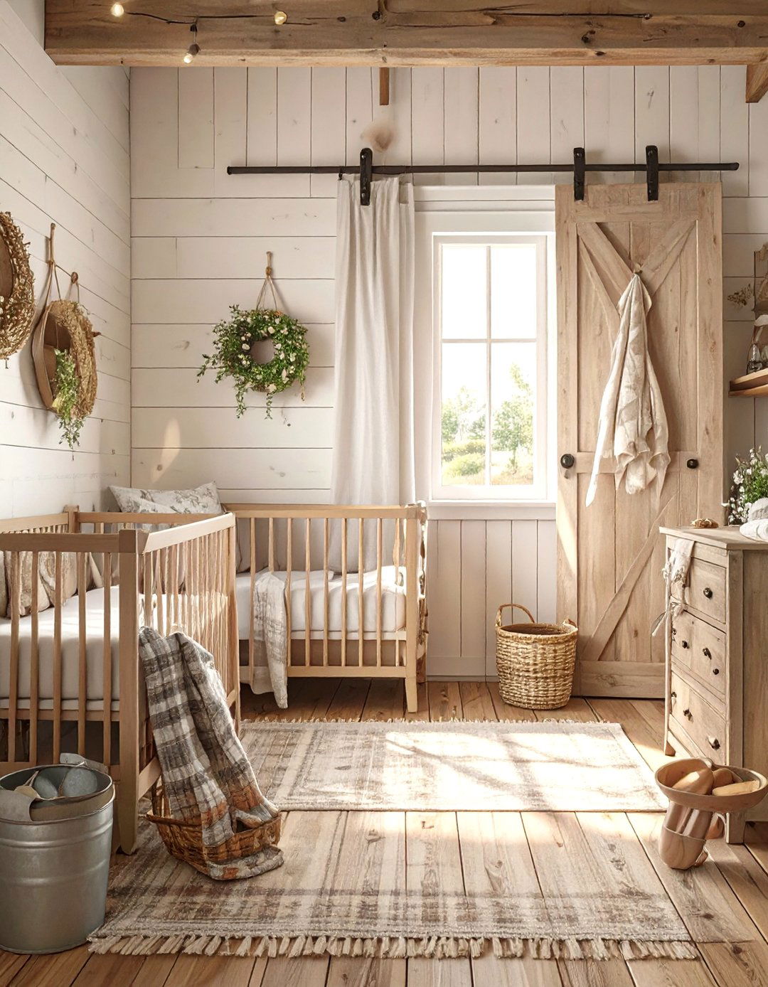 Rustic Farmhouse Baby Room - 30 baby room decor ideas