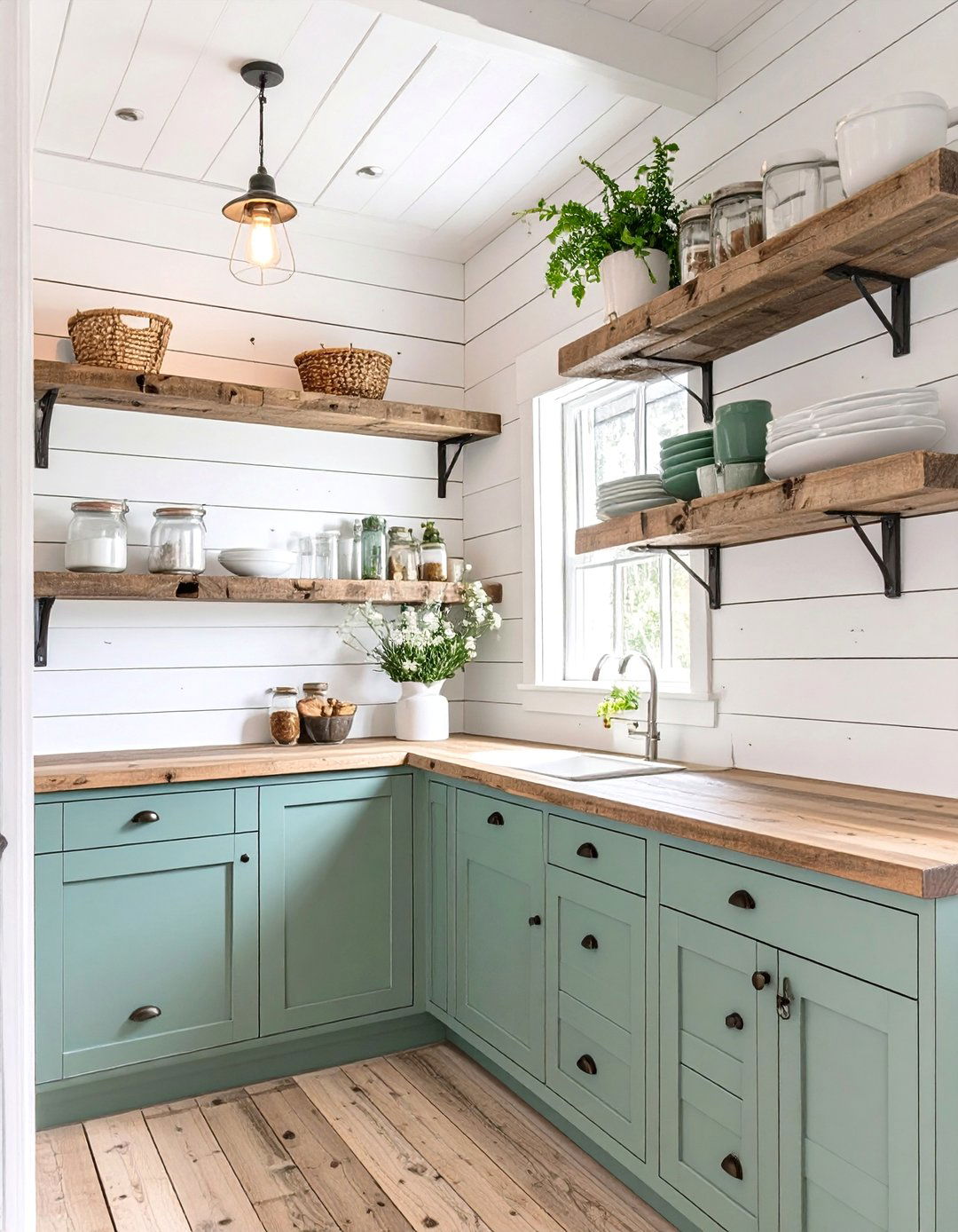 Rustic Farmhouse Butler Pantry - 30 butler pantry ideas