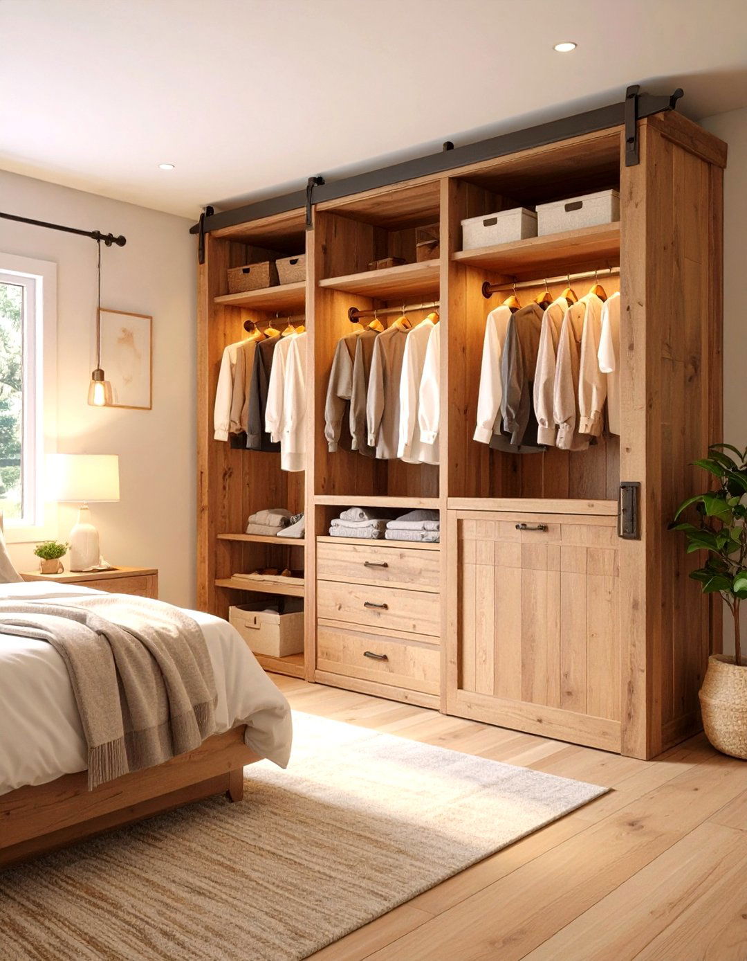 Rustic Farmhouse Closet Design - 30 design a closet ideas