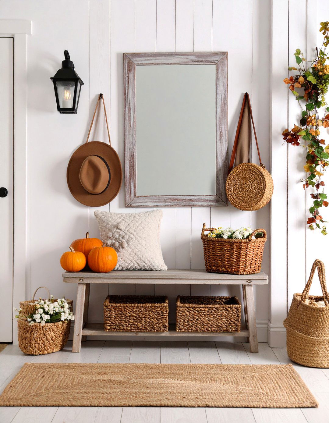 Rustic Farmhouse Entryway Charm - 30 ai entryway makeover ideas