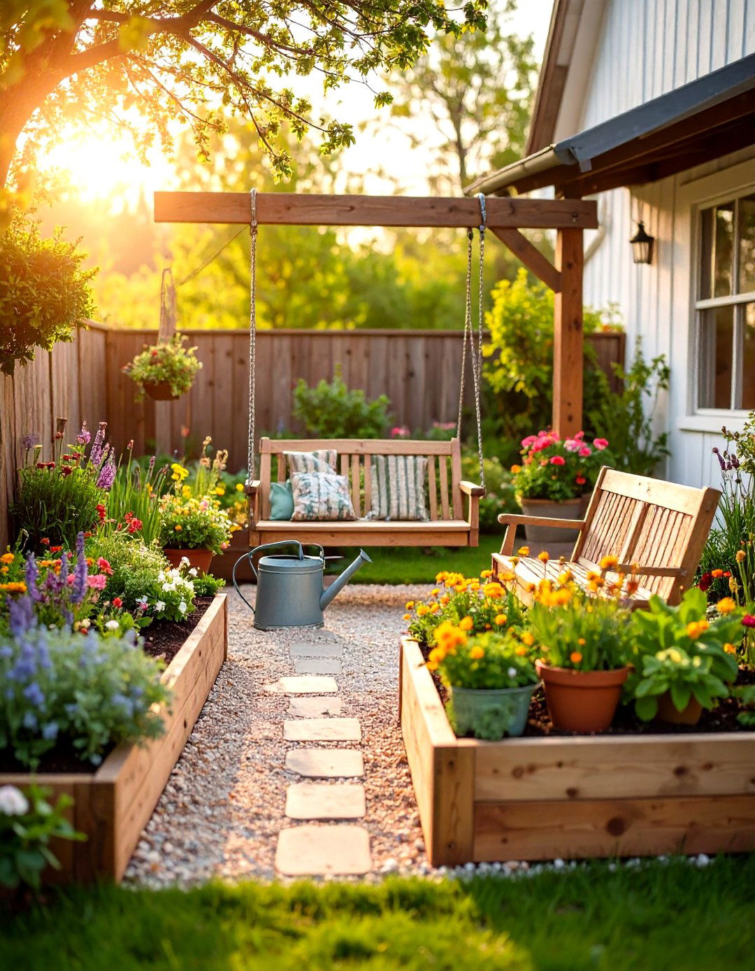 Rustic Farmhouse Garden - 30 garden decoration ideas