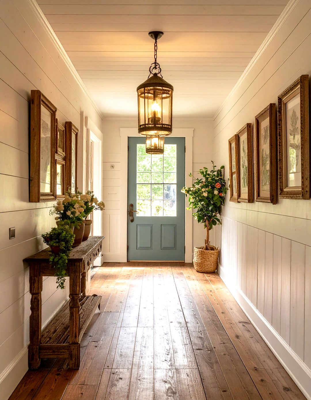 Rustic Farmhouse Hallway - 30 hallway decorating ideas