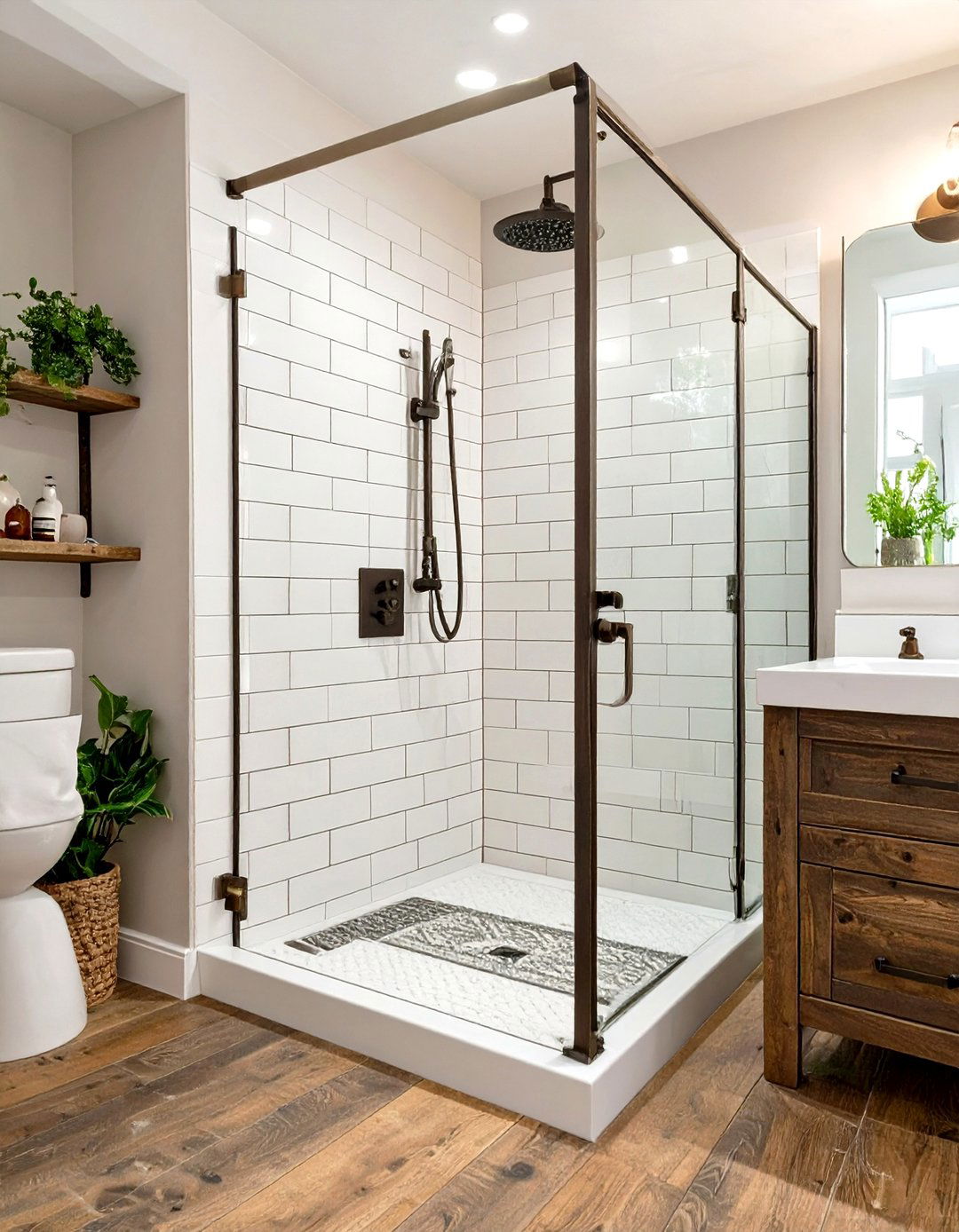 Rustic Farmhouse Handicap Shower - 30 handicap shower ideas