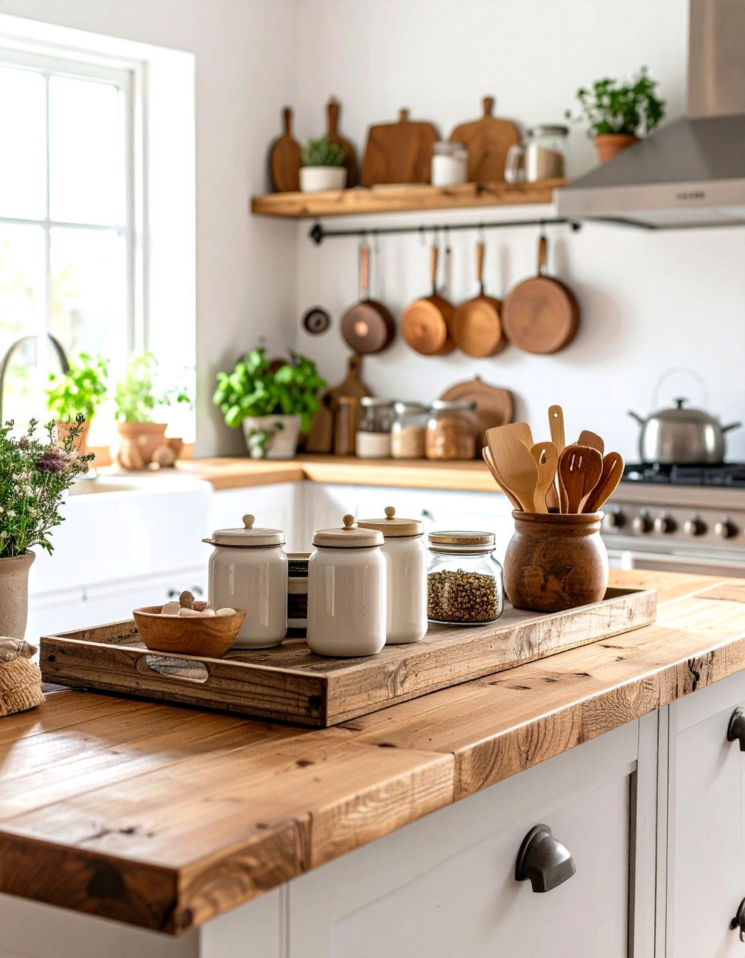 Rustic Farmhouse Kitchen Counter - 30 kitchen counter decor ideas
