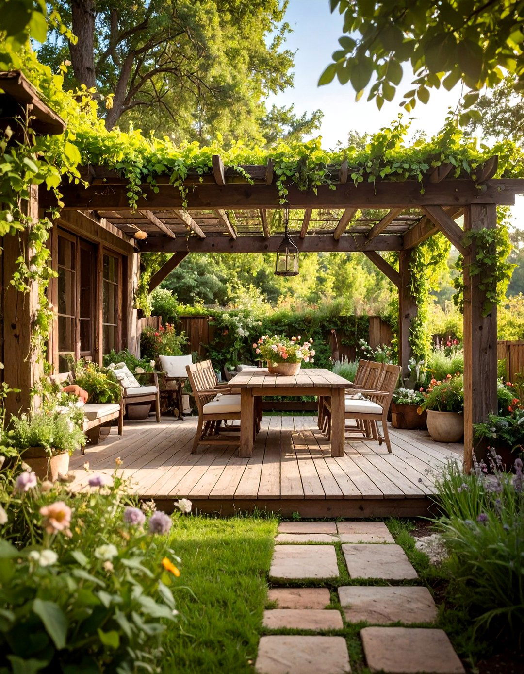 Rustic Farmhouse Outdoor Living - 30 backyard design software ideas