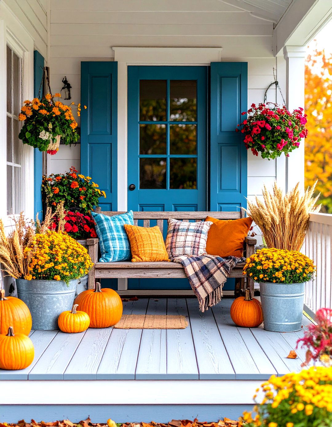 Rustic Farmhouse Porch Decor - 30 fall porch decor ideas