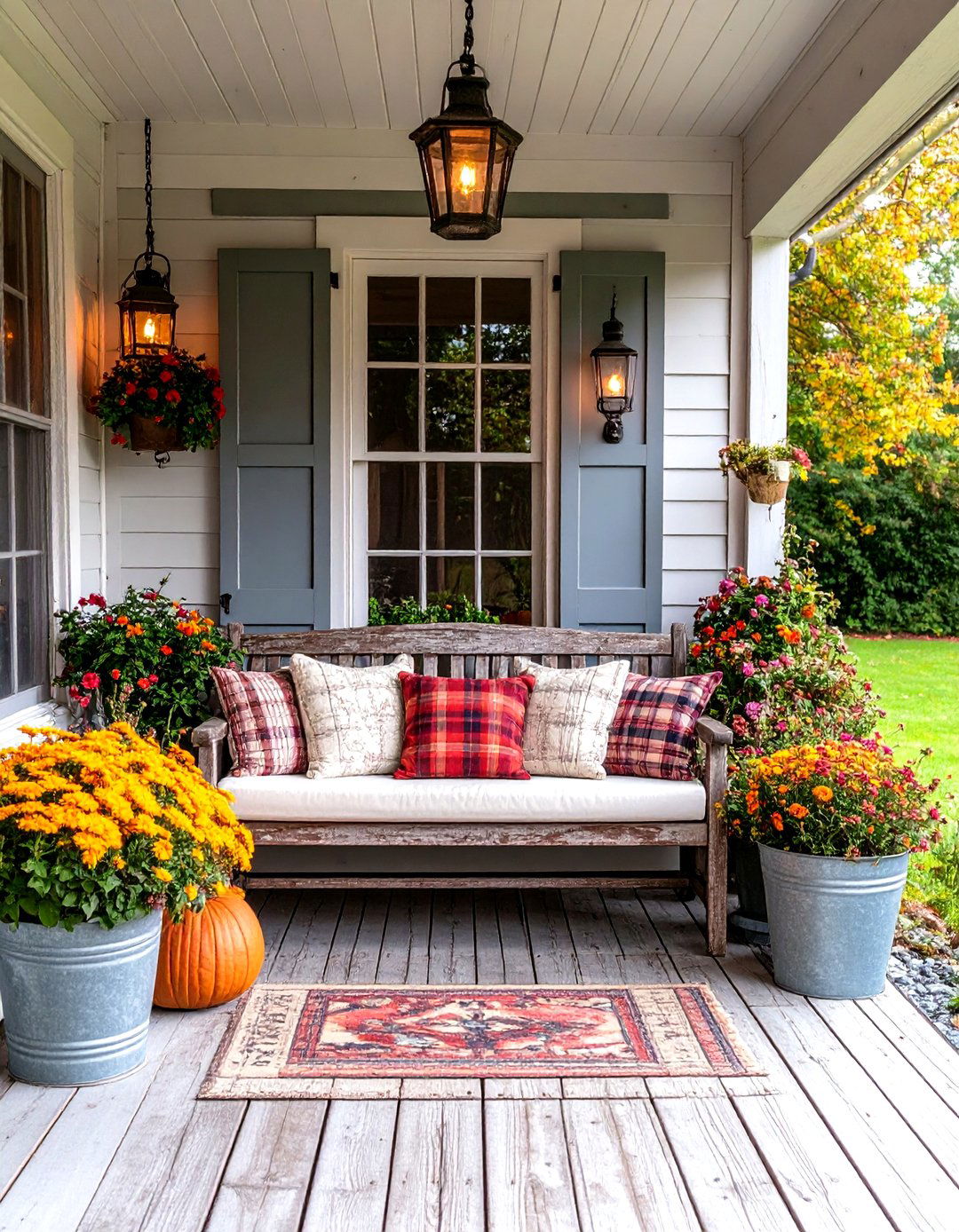 Rustic Farmhouse Porch Retreat - 30 enclosed porch ideas on a budget