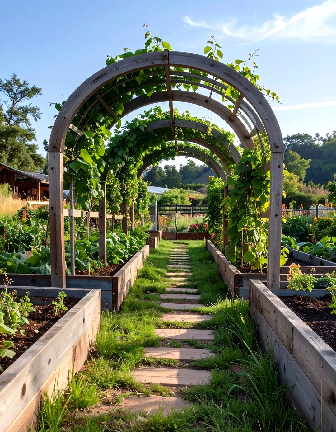 Rustic Farmhouse Raised Bed Garden - 30 creative vegetable garden design ideas