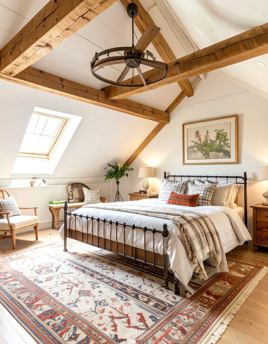 Rustic Farmhouse Sloped Ceiling Bedroom - 30 low sloped ceiling bedroom ideas