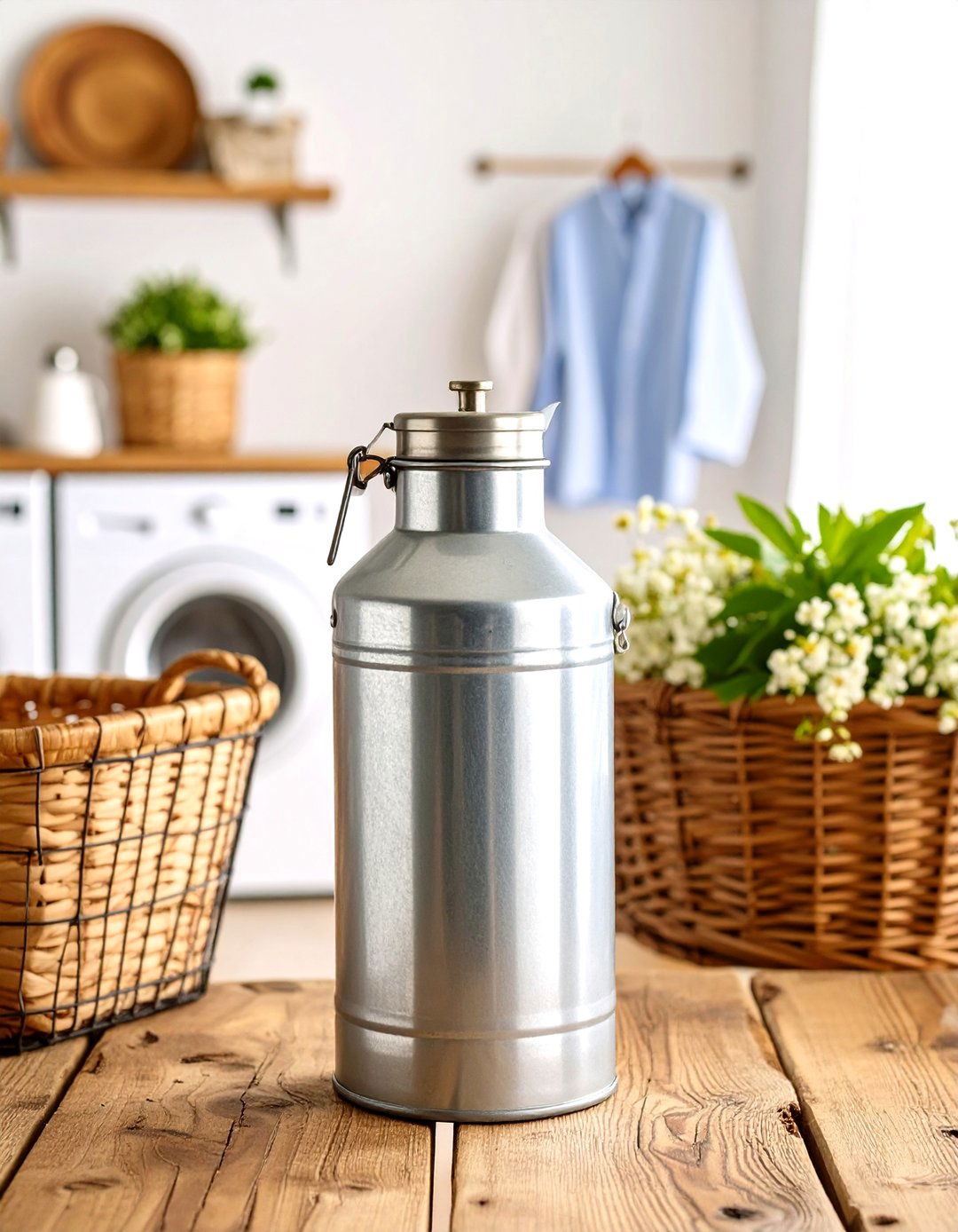 Rustic Galvanized Metal Dispenser - 30 liquid laundry detergent dispenser ideas