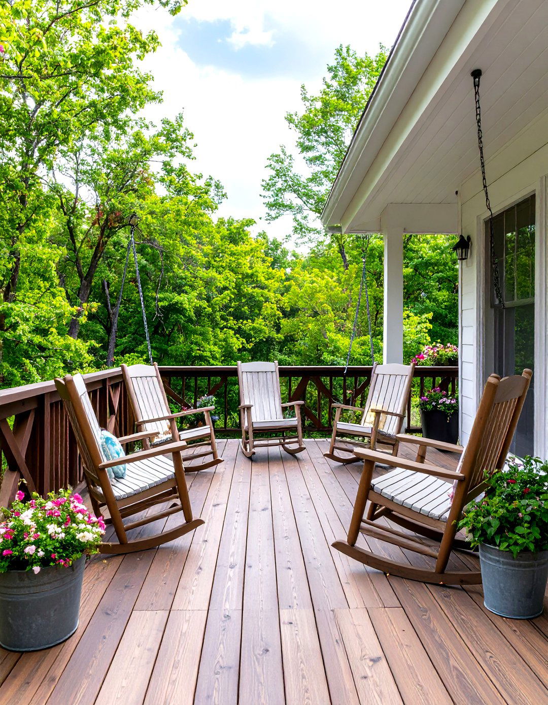 Rustic Hog Wire Deck Railing - 30 deck rail ideas