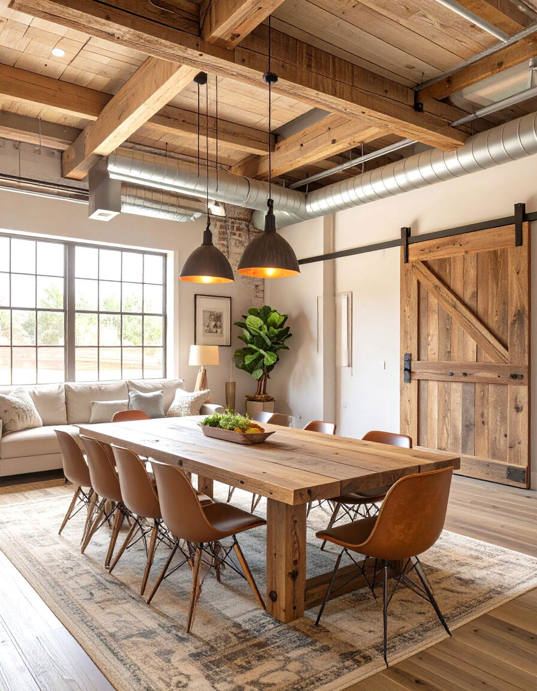 30 AI Industrial Loft Design Ideas for Urban Living - We Love Home Blog - Rustic Urban Loft Decorating Inspiration