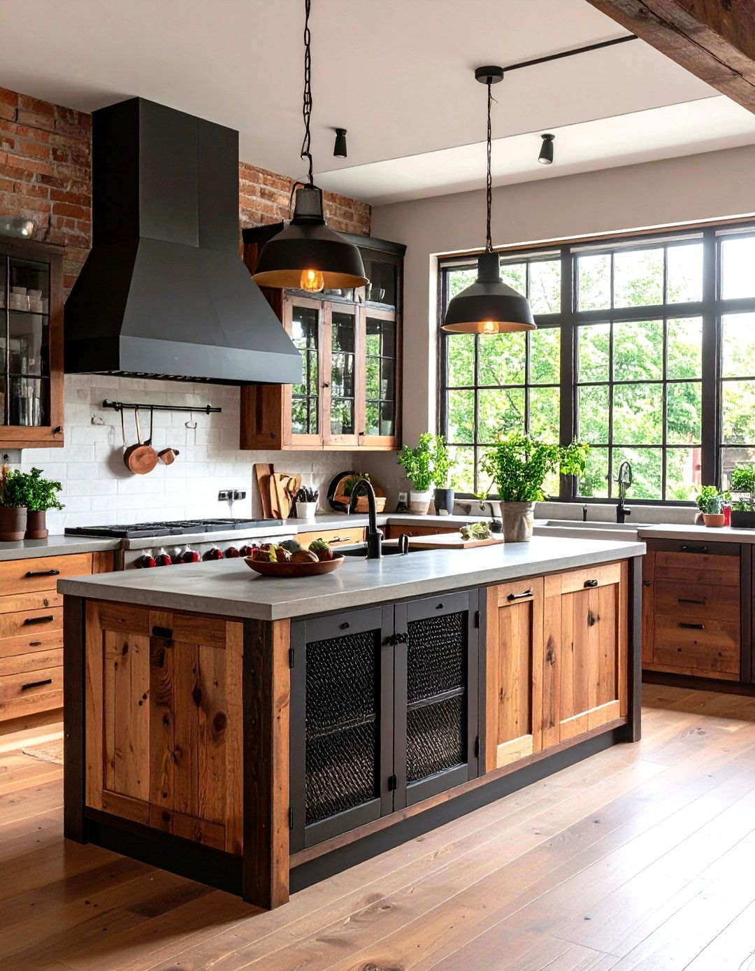 Rustic Industrial Kitchen Cupboards - 30 kitchen cupboard designs