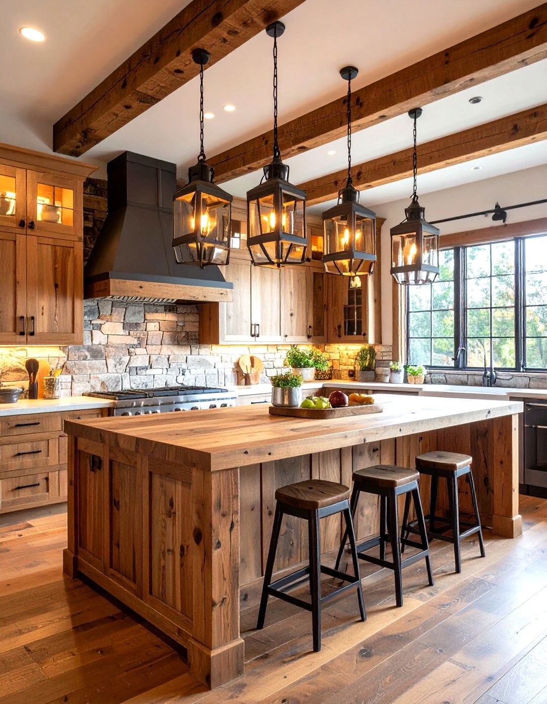 Rustic Kitchen Lanterns for a Cozy Feel - 30 kitchen island lighting ideas