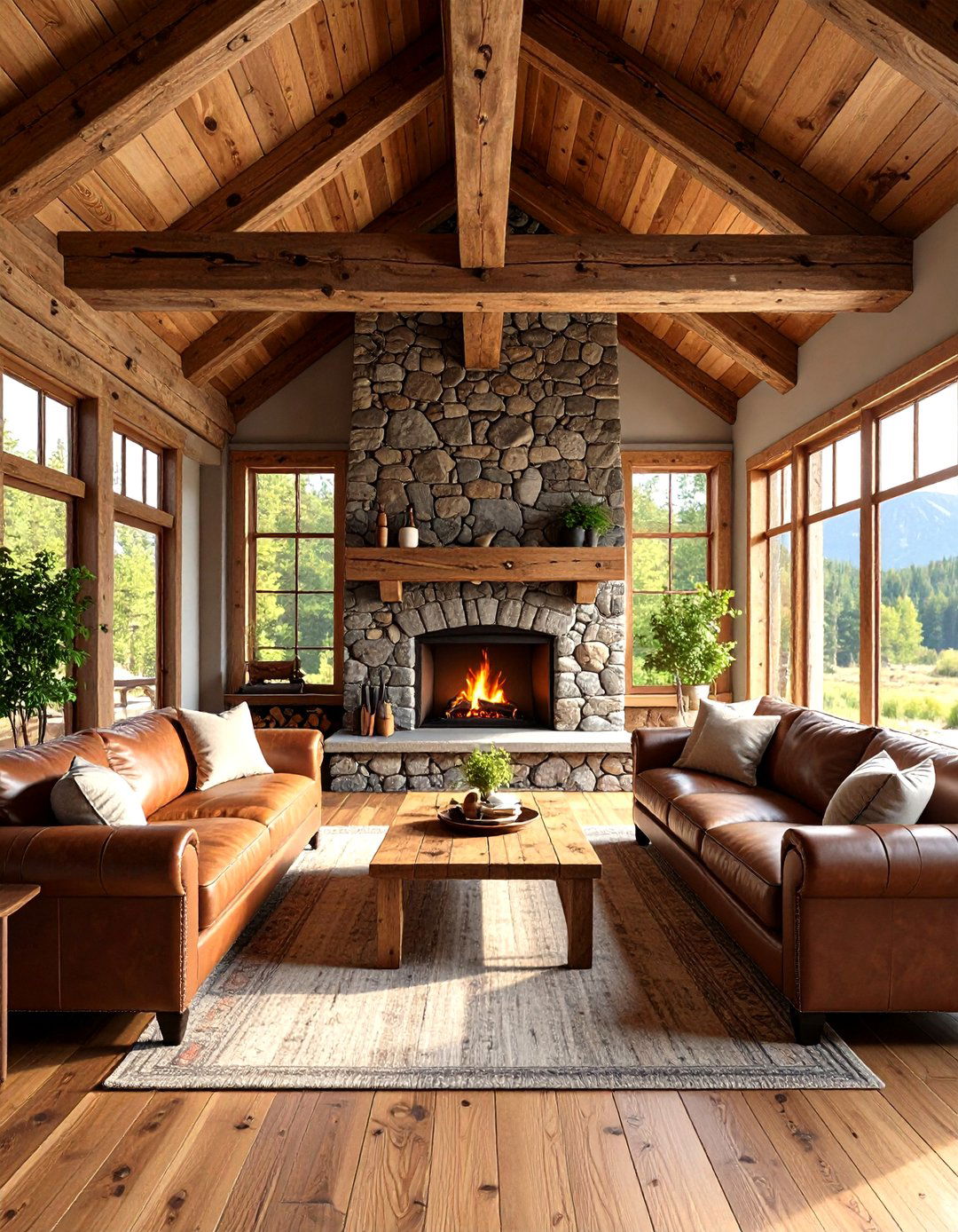 Rustic Living Room Retreat - 30 aesthetic living room ideas