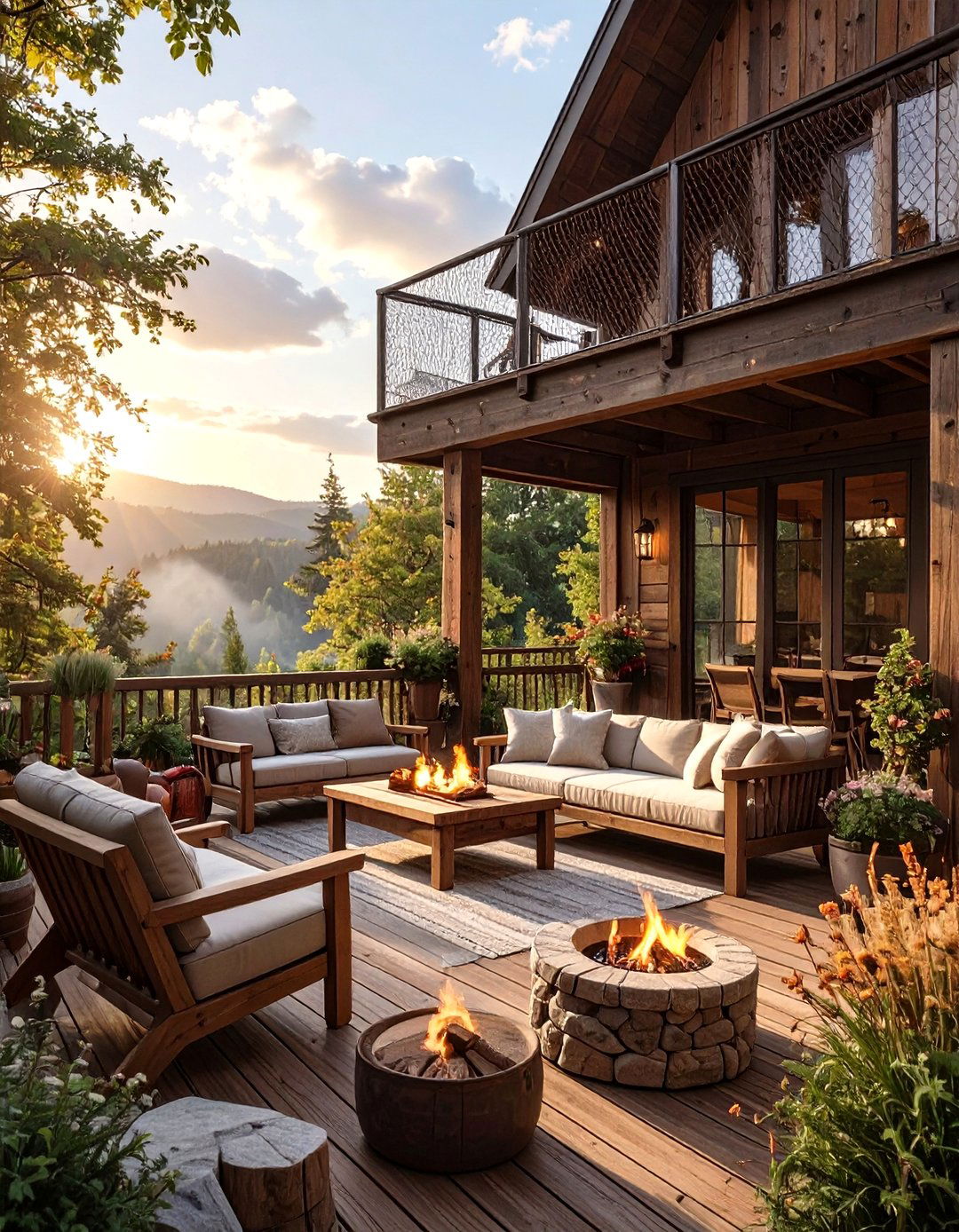 Country View Railing 30 Durable Metal Deck Railing Ideas for Modern Patios - We Love Home Blog