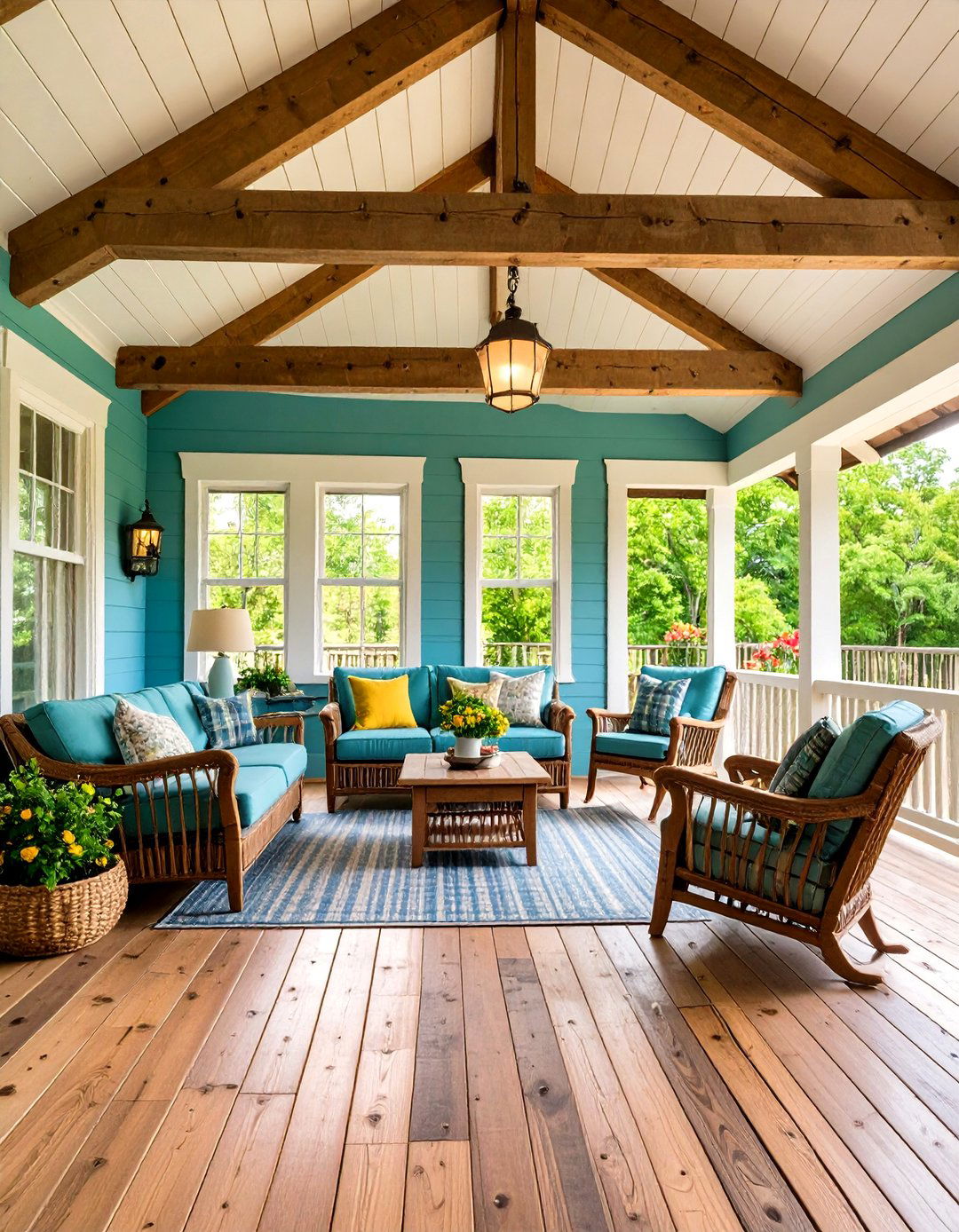 30 Bright Porch Sunroom Ideas for Your Home - We Love Home Blog