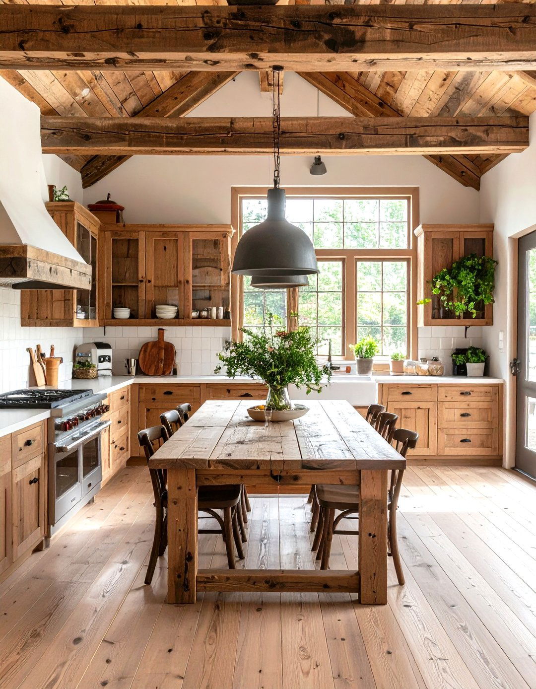 Rustic Reclaimed Wood Kitchen - 30 farmhouse kitchen design ideas