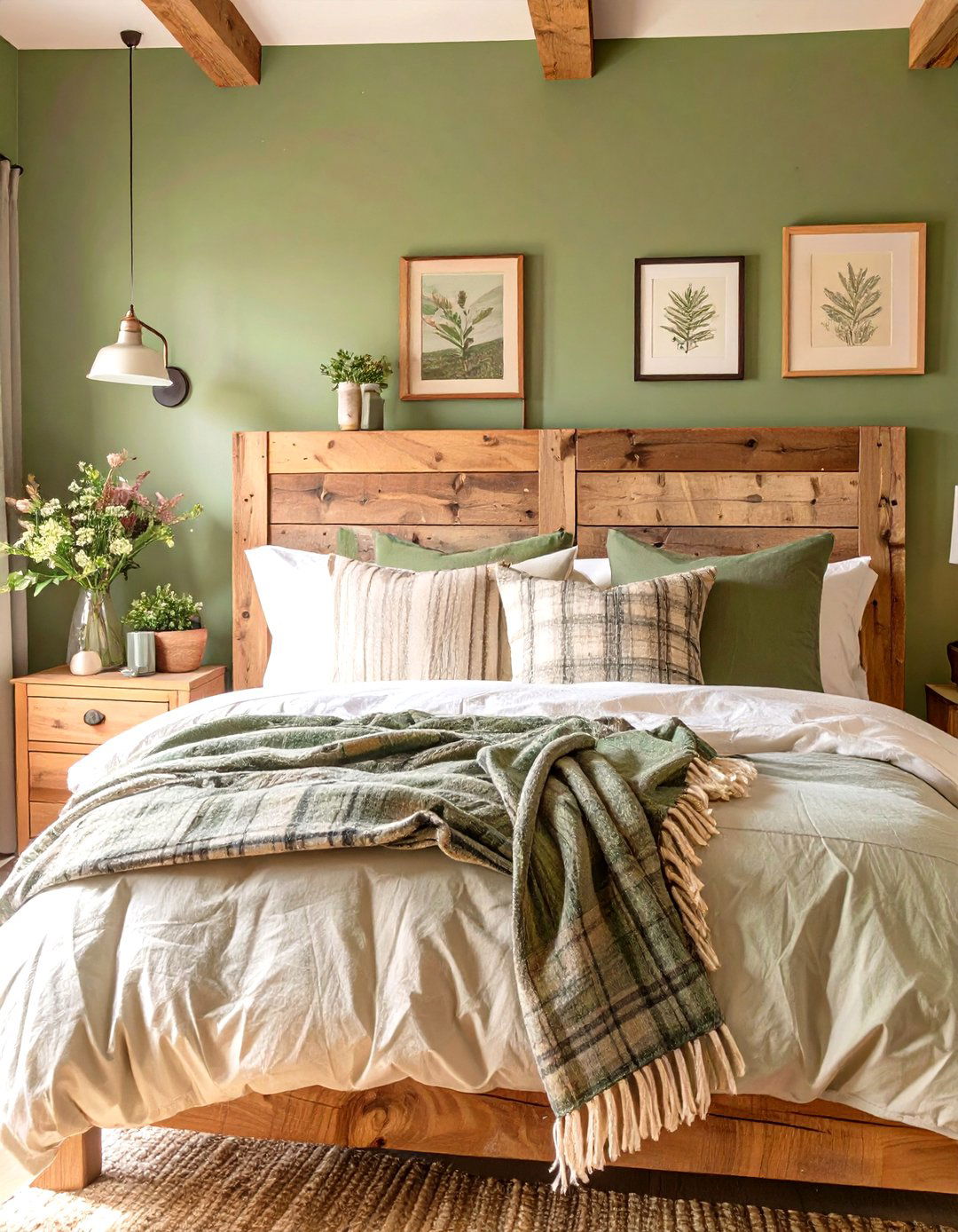 Rustic Sage Green Bedroom - 30 sage green bedroom ideas