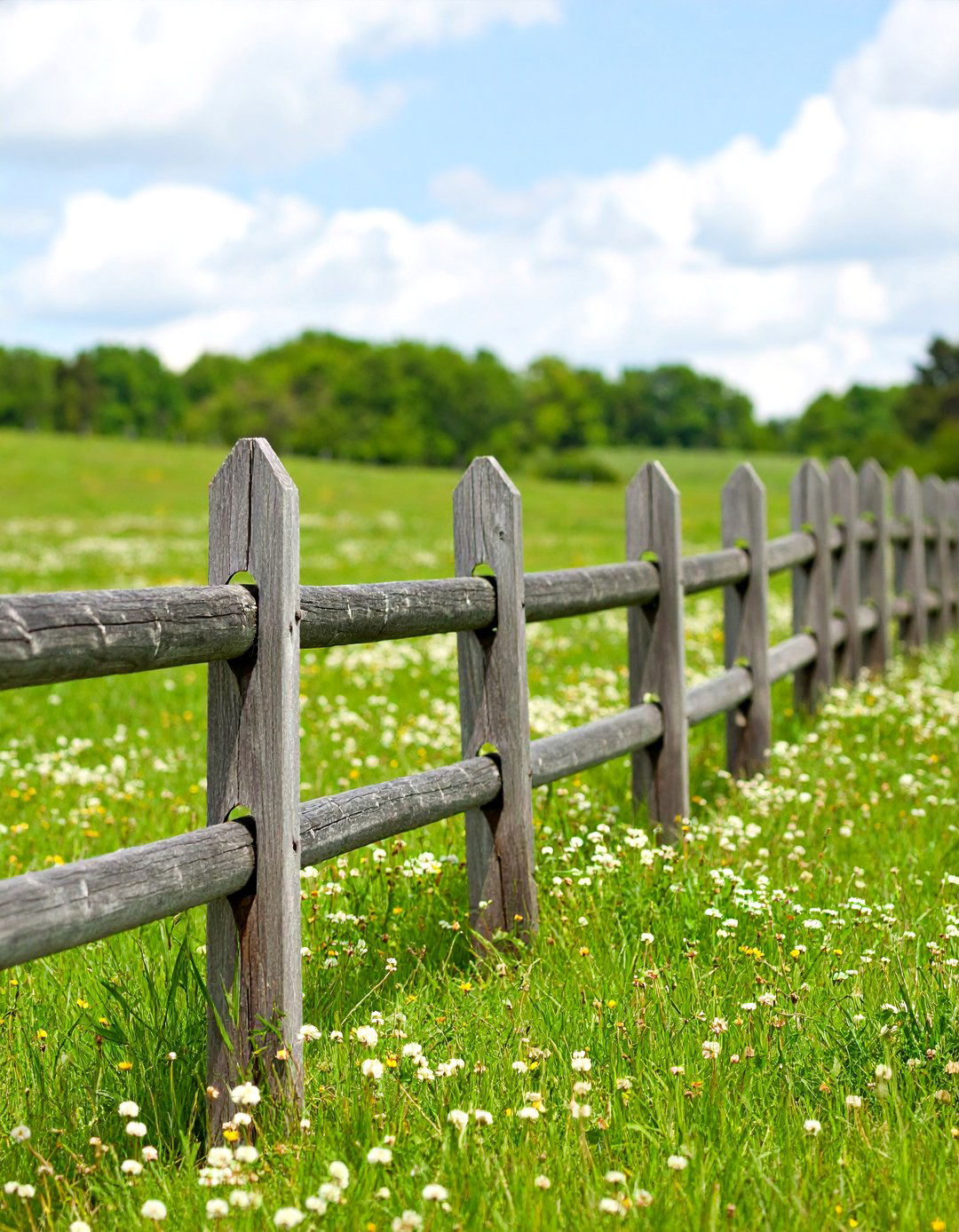Rustic Split Rail Garden Fencing - 30 garden fencing ideas