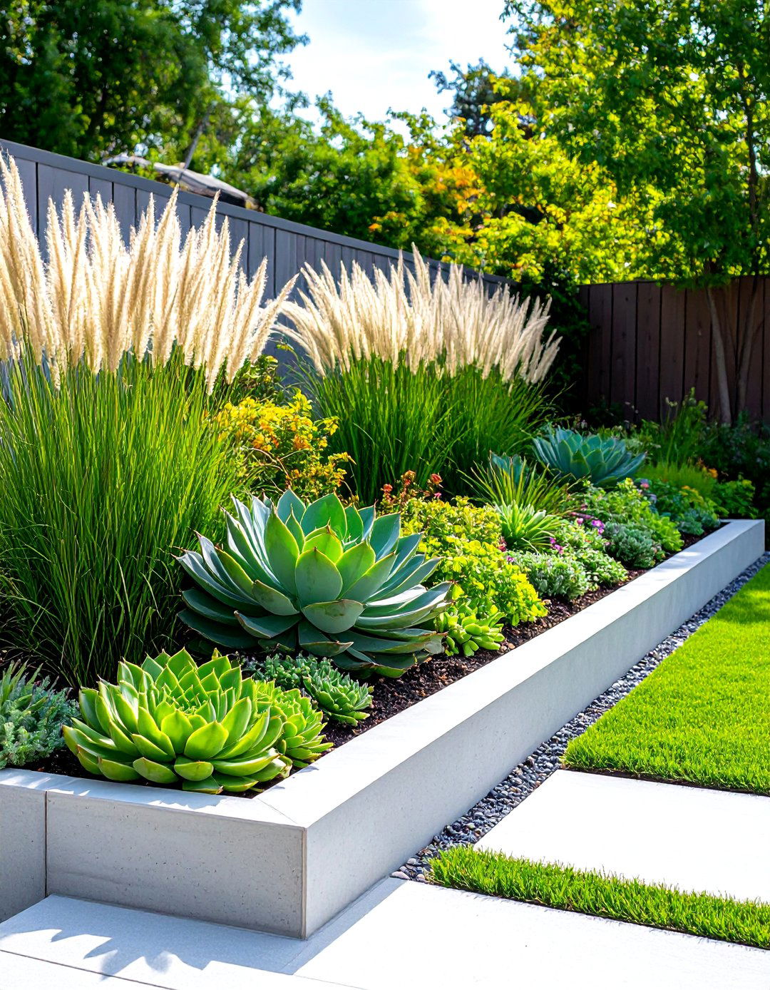 Rustic Stone Border Flower Bed - 30 backyard flower bed ideas