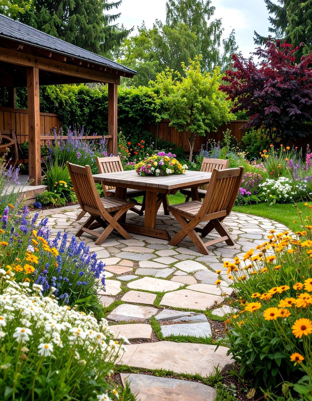 Rustic Stone Patio Layout - 30 patio layout ideas